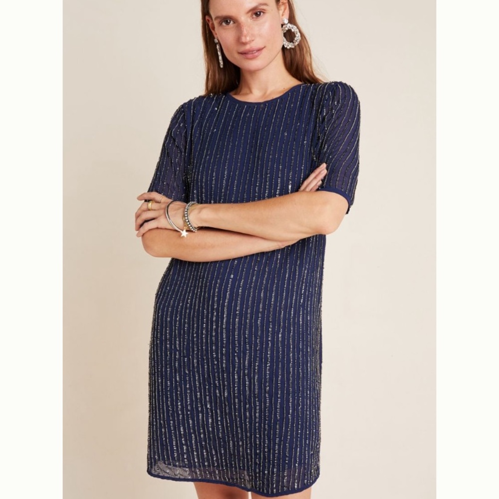 Anthropologie Dorothy Beaded Tunic